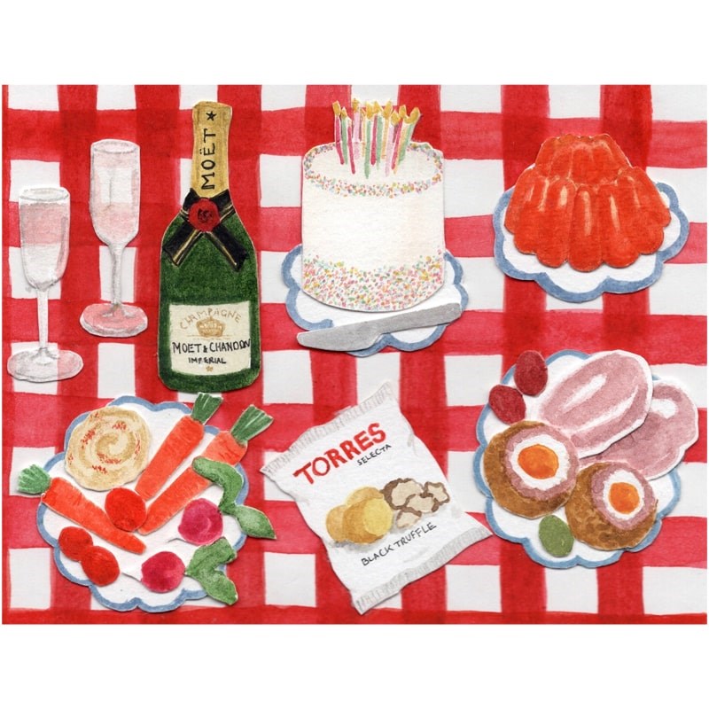 A Serious Spread Greeting Card